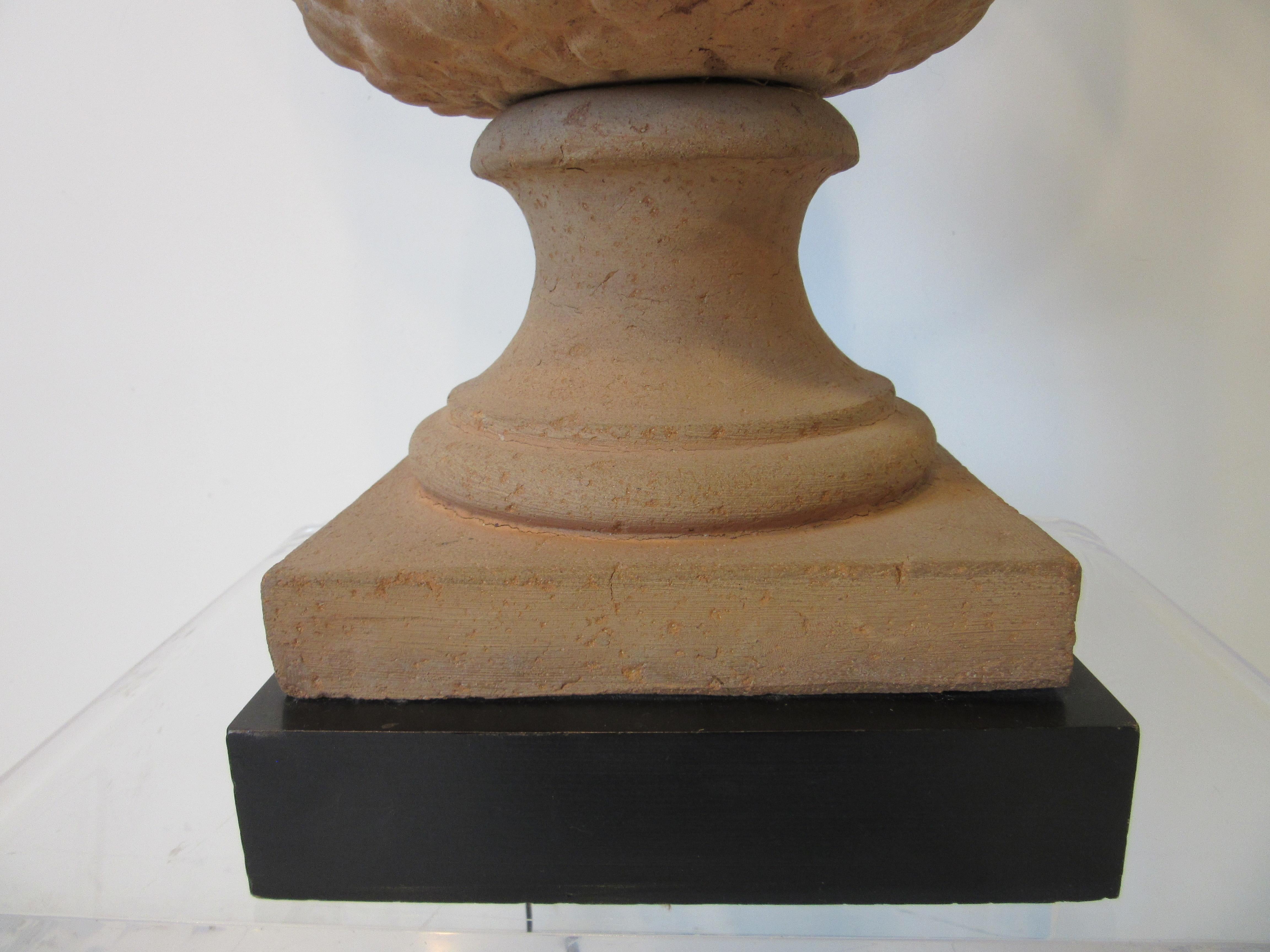 20th Century Italian Terracotta Table Lamp