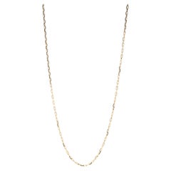 Italian Thin Anchor Chain, 14k Yellow Gold, Mini Anchor Link