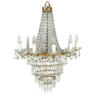Crystal Chandelier Empire Sac a Pearl Big Large Palace Lamp Chateau ...