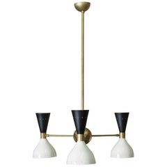 Italian Three-Arm Articulating Ceiling Fixture, Stilnovo, circa 1960s