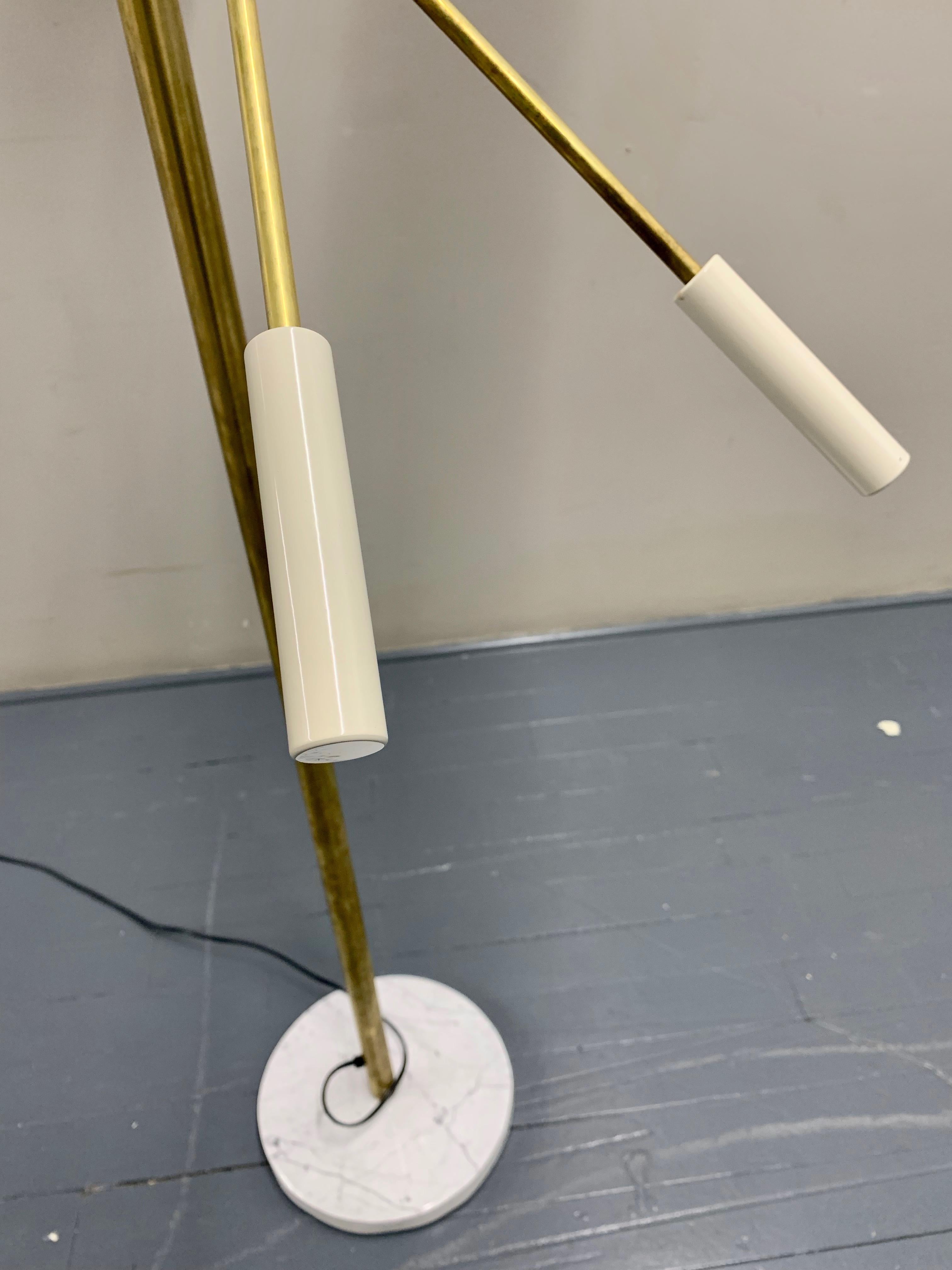 Italian Three-Arm Floor Lamp, 'Triennale' Arredoluce Style 6