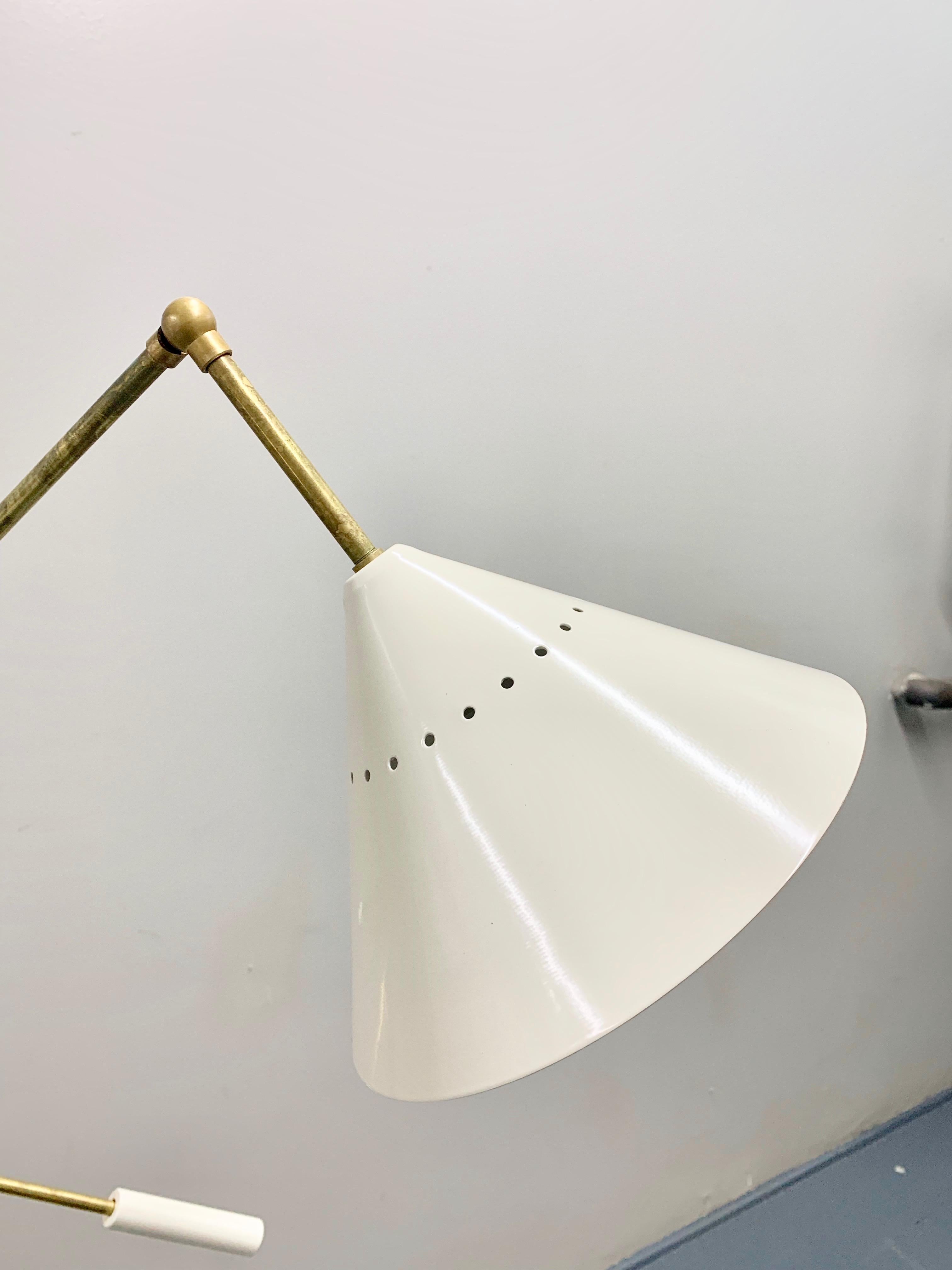 Italian Three-Arm Floor Lamp, 'Triennale' Arredoluce Style 2