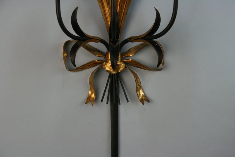 Italian Three Candle Sword Sconce For Sale 4