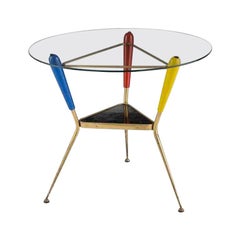 Table d'appoint italienne à trois pieds