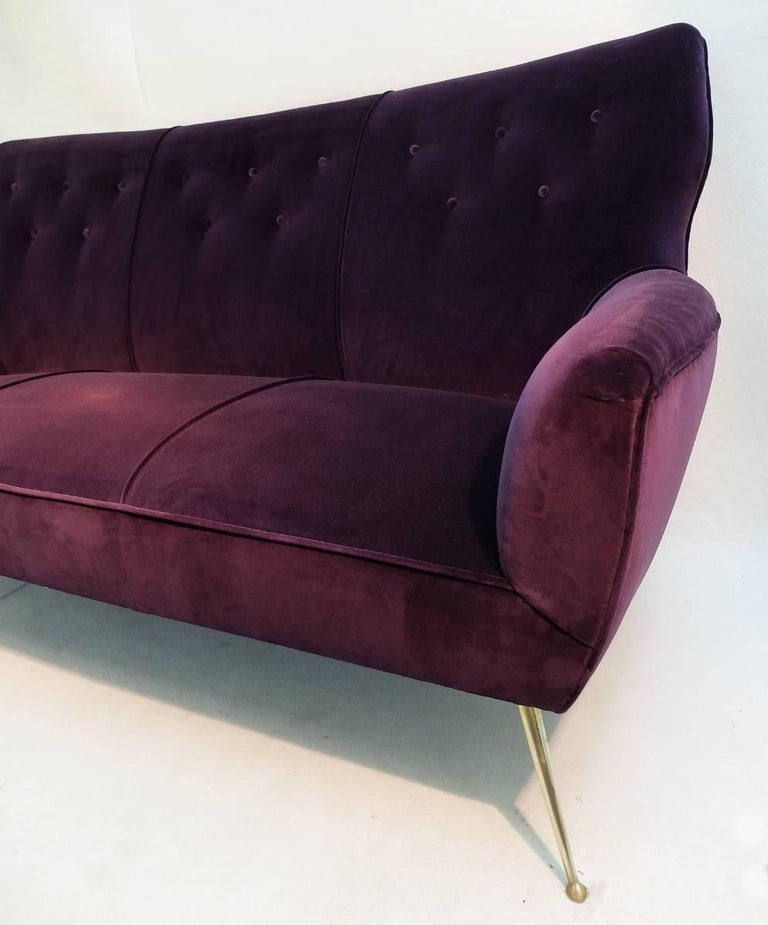 Aubergine Velvet Sofa wayneiswayne