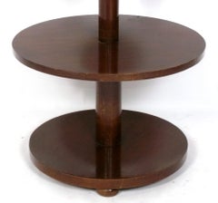 Italian Three Tier Table in the style of Gio Ponti Mid Century Modern 27h x 22d