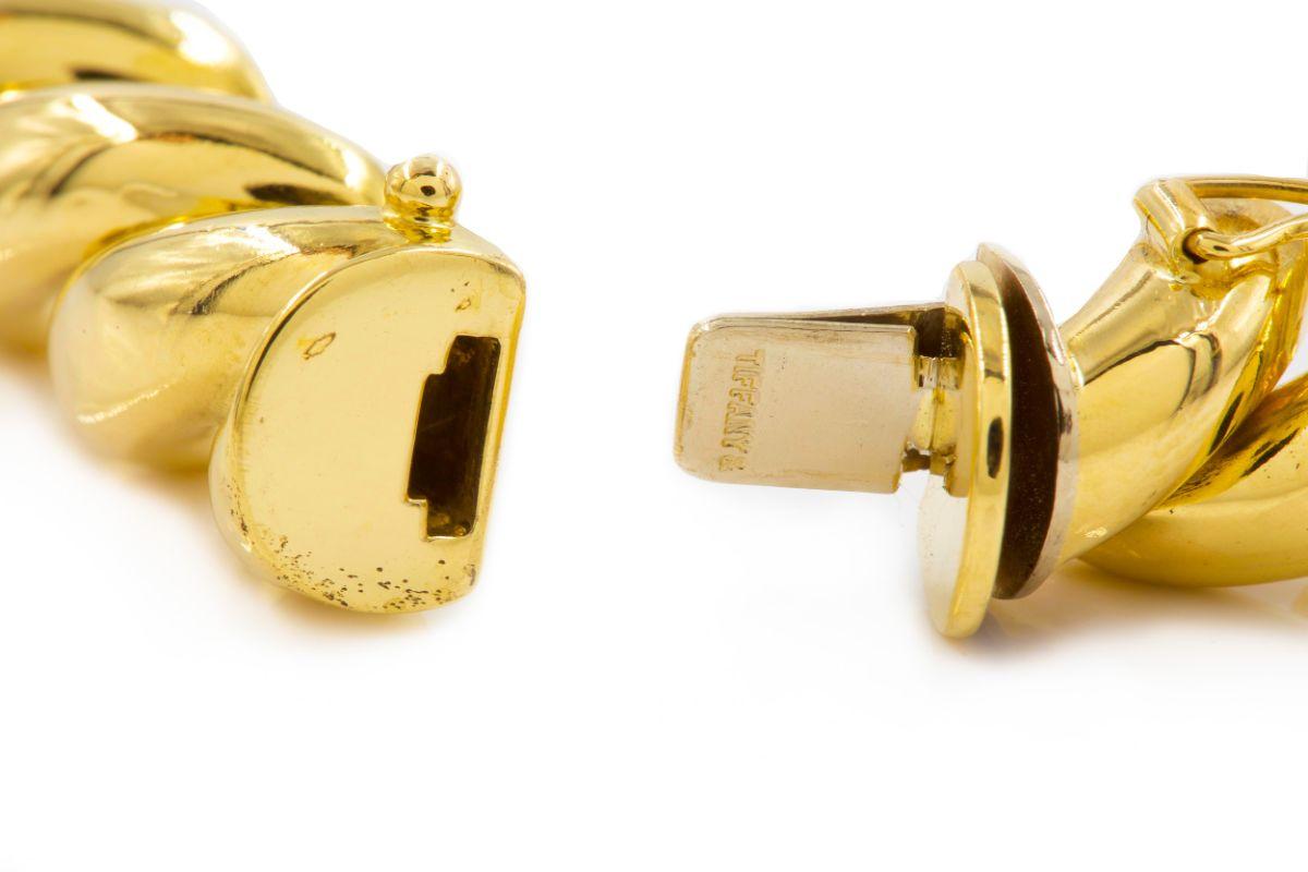 Italian Tiffany & Co 14k Yellow Gold San-Marco Choker Necklace 2