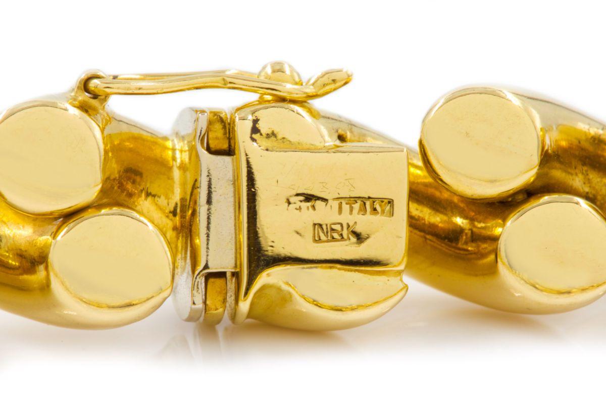 20th Century Italian Tiffany & Co 14k Yellow Gold San-Marco Choker Necklace