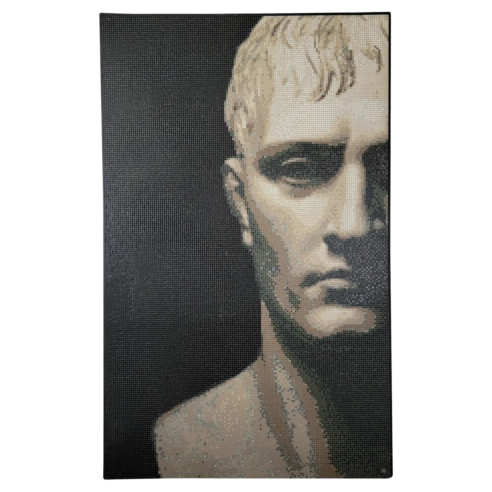 Arte da parete Augustus in maiolica italiana in vendita