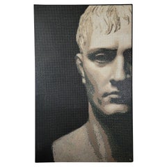 Arte da parete Augustus in maiolica italiana