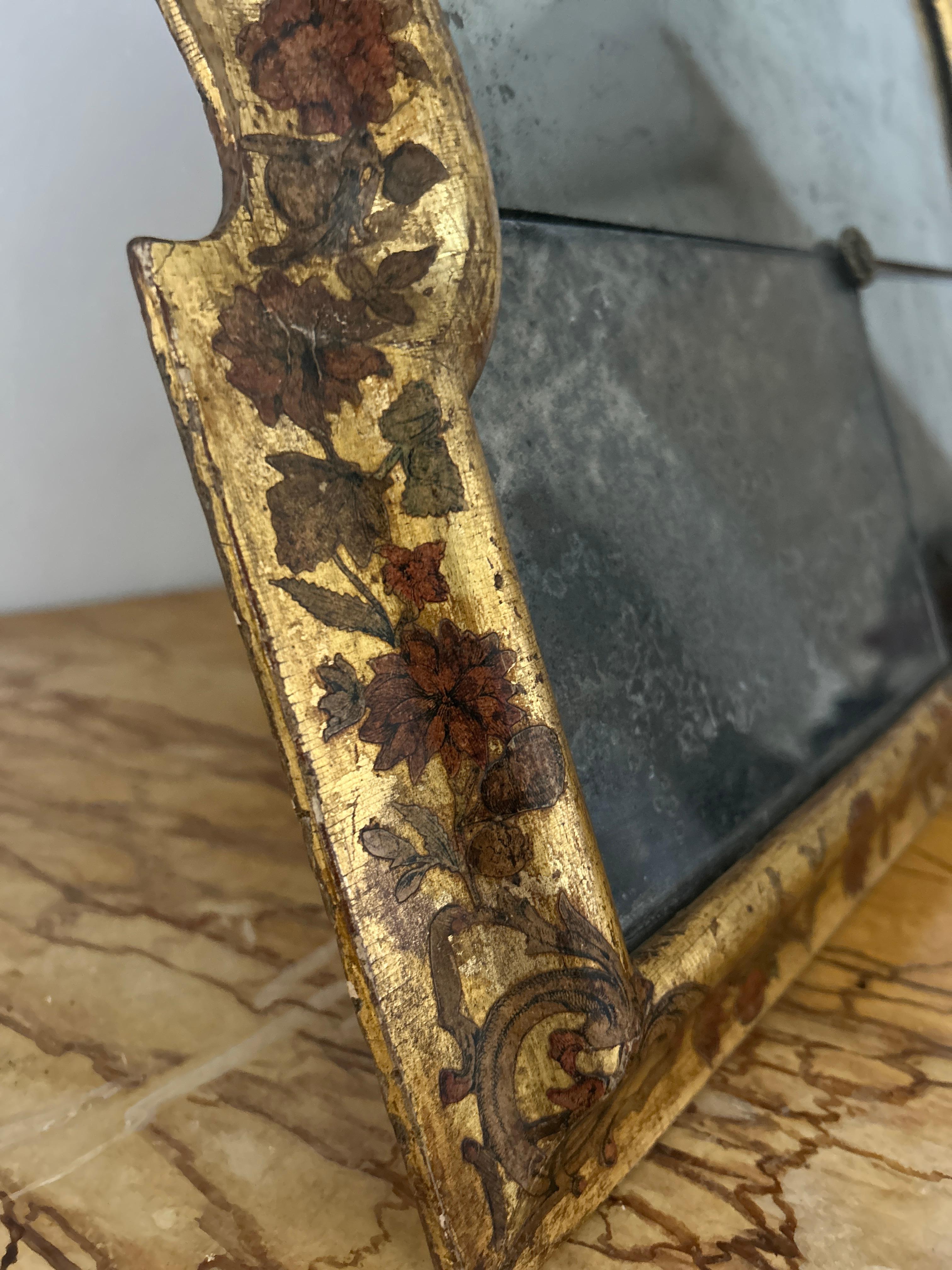 18th Century and Earlier Italian Toilet Mirror For Sale