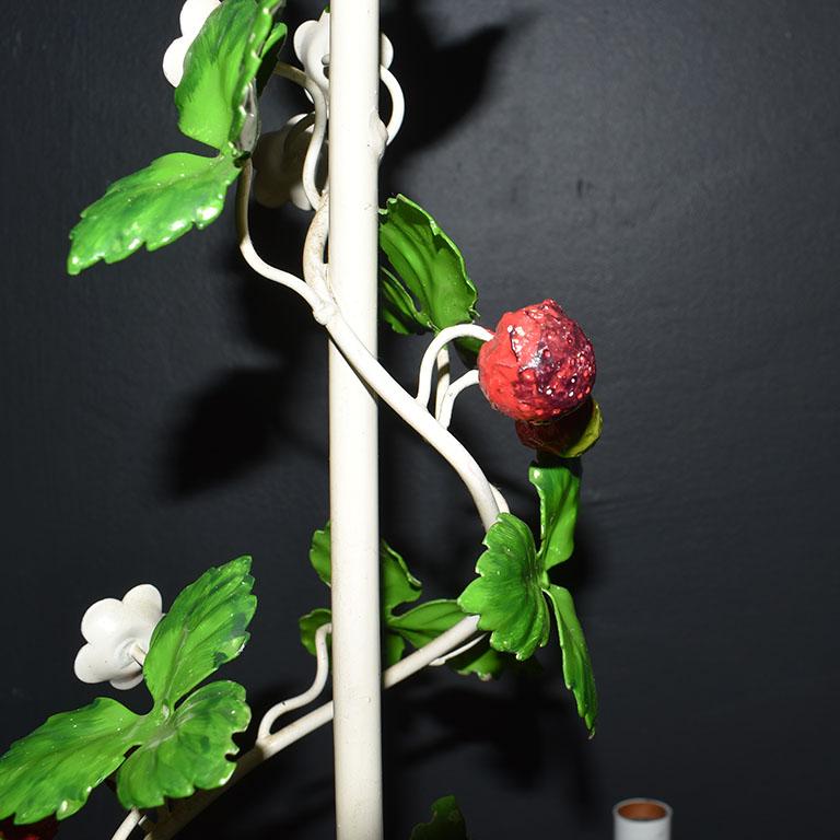 strawberry tole chandelier