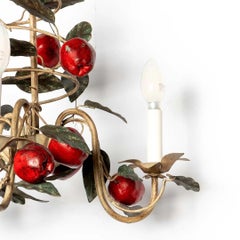 Italian Tole Apple Chandelier