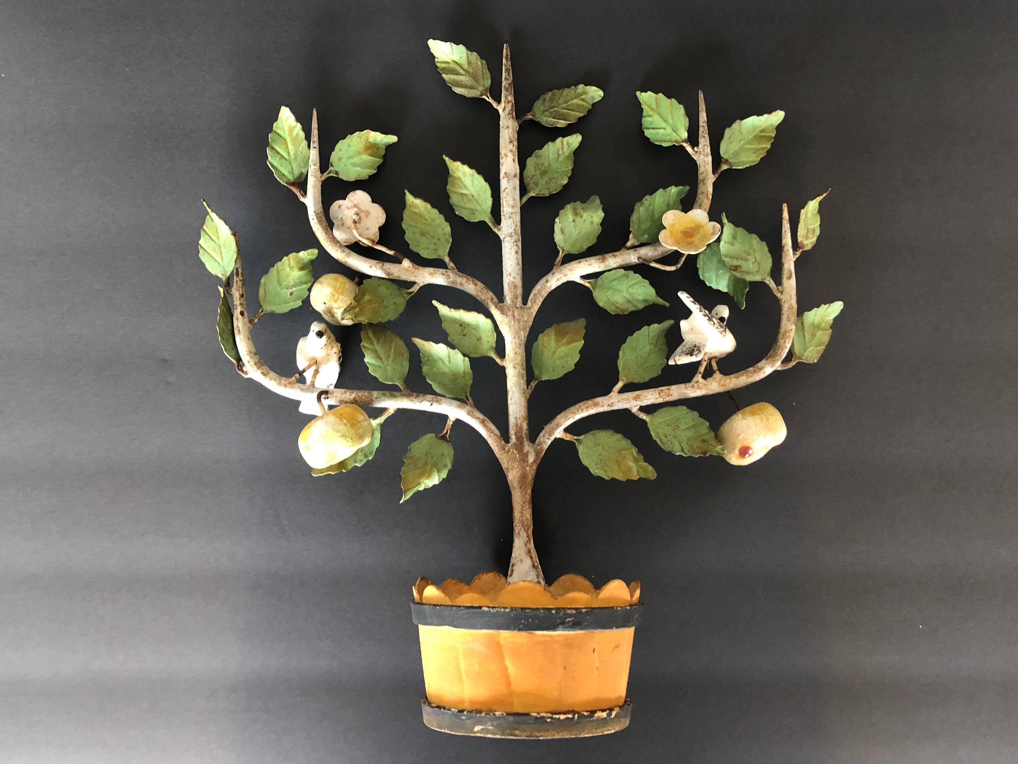 Iron Italian Tole Espalier Fruit Tree