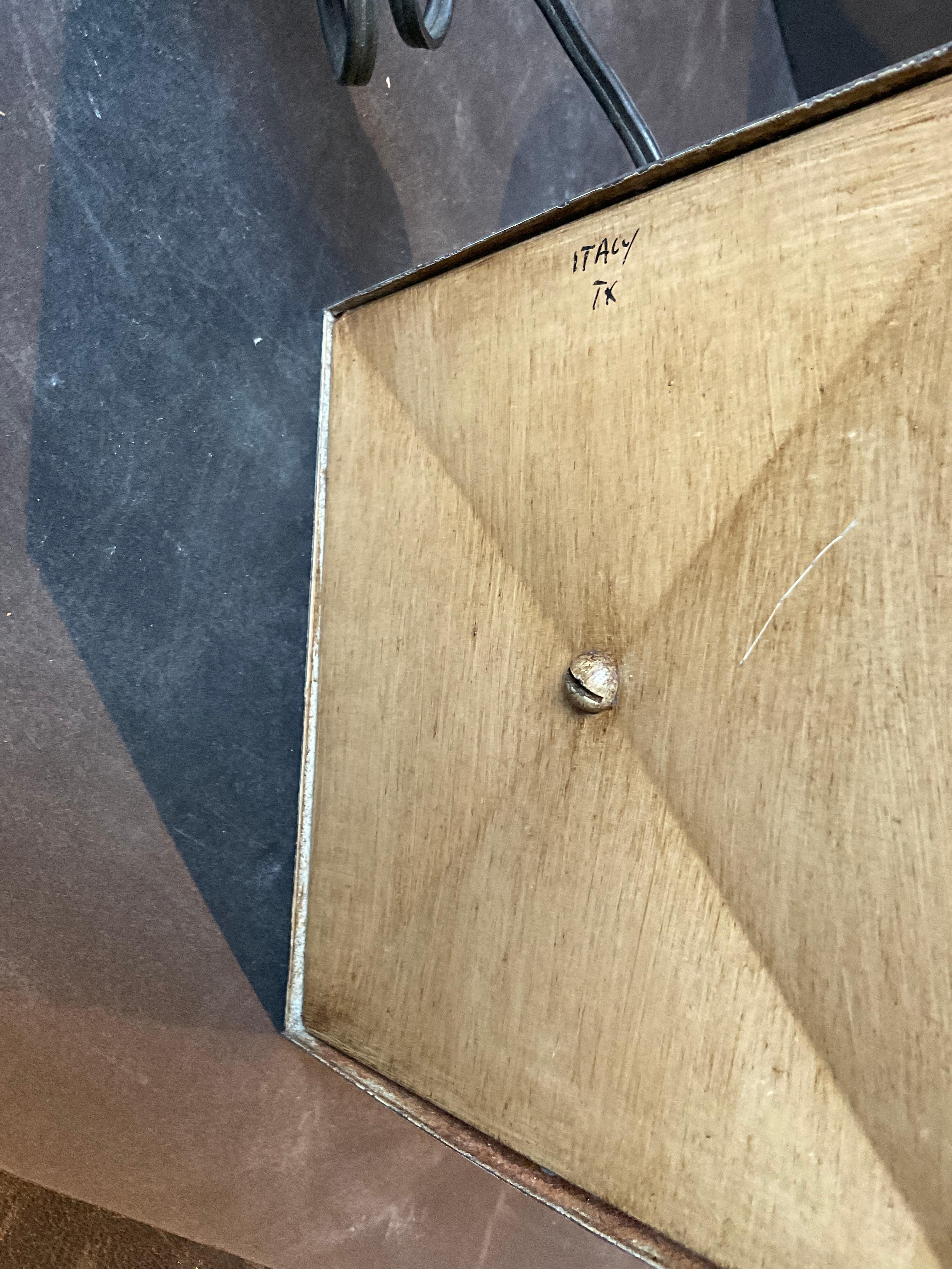 Italian Tole lamp. For Sale 5