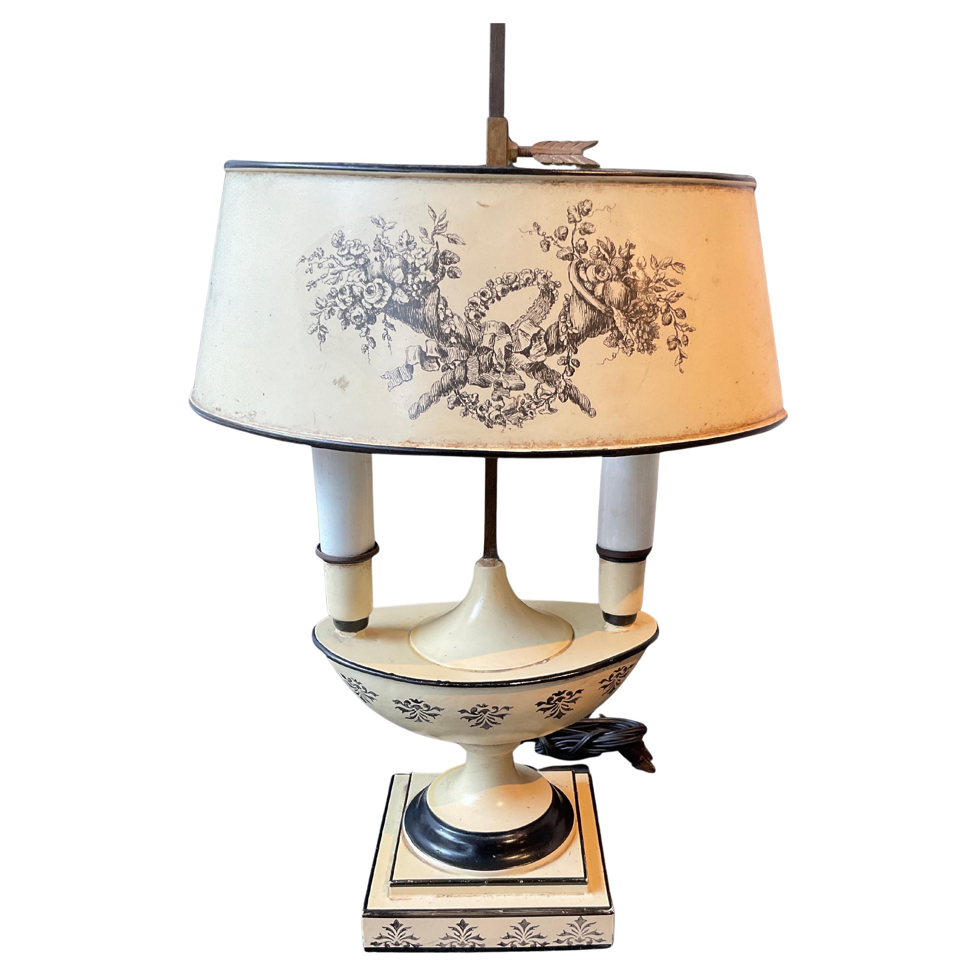 Italian Tole lamp. For Sale