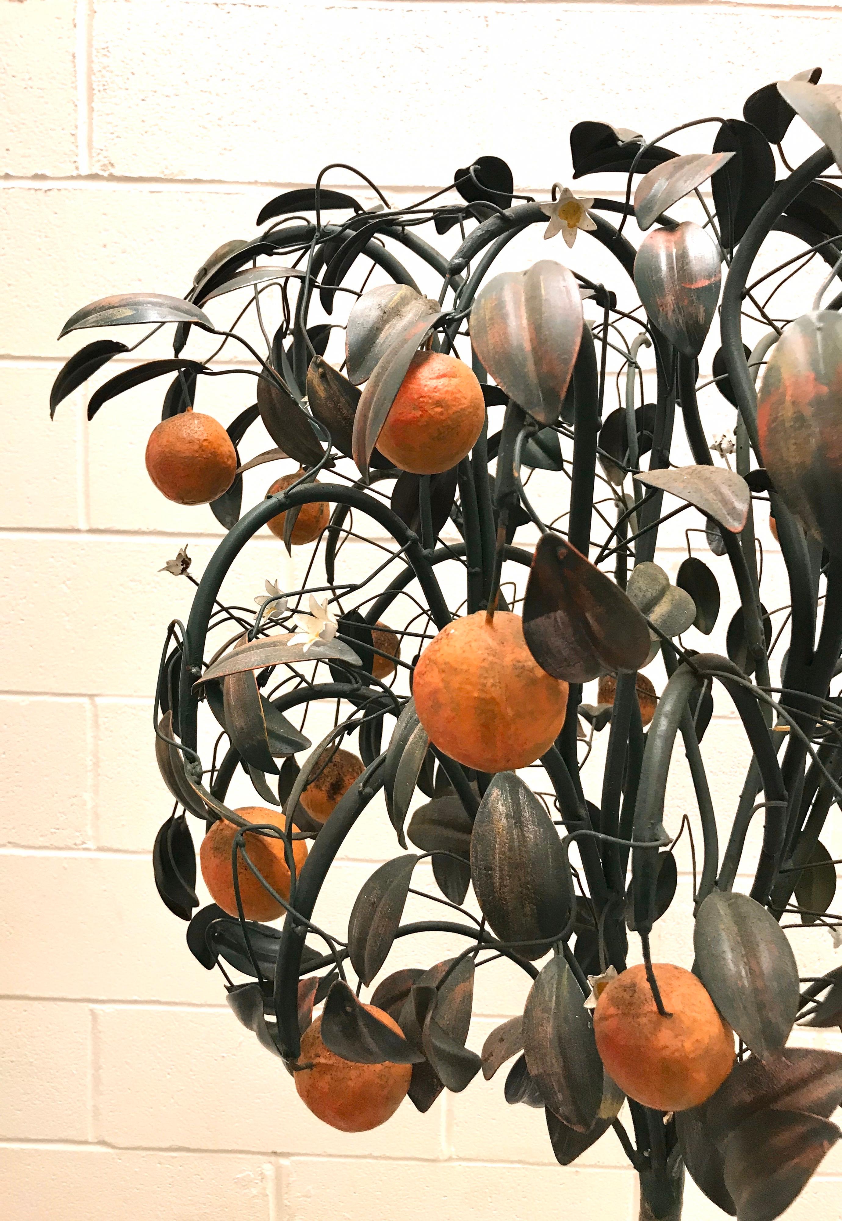 Italian Tole Metal Orange Tree For Sale 11