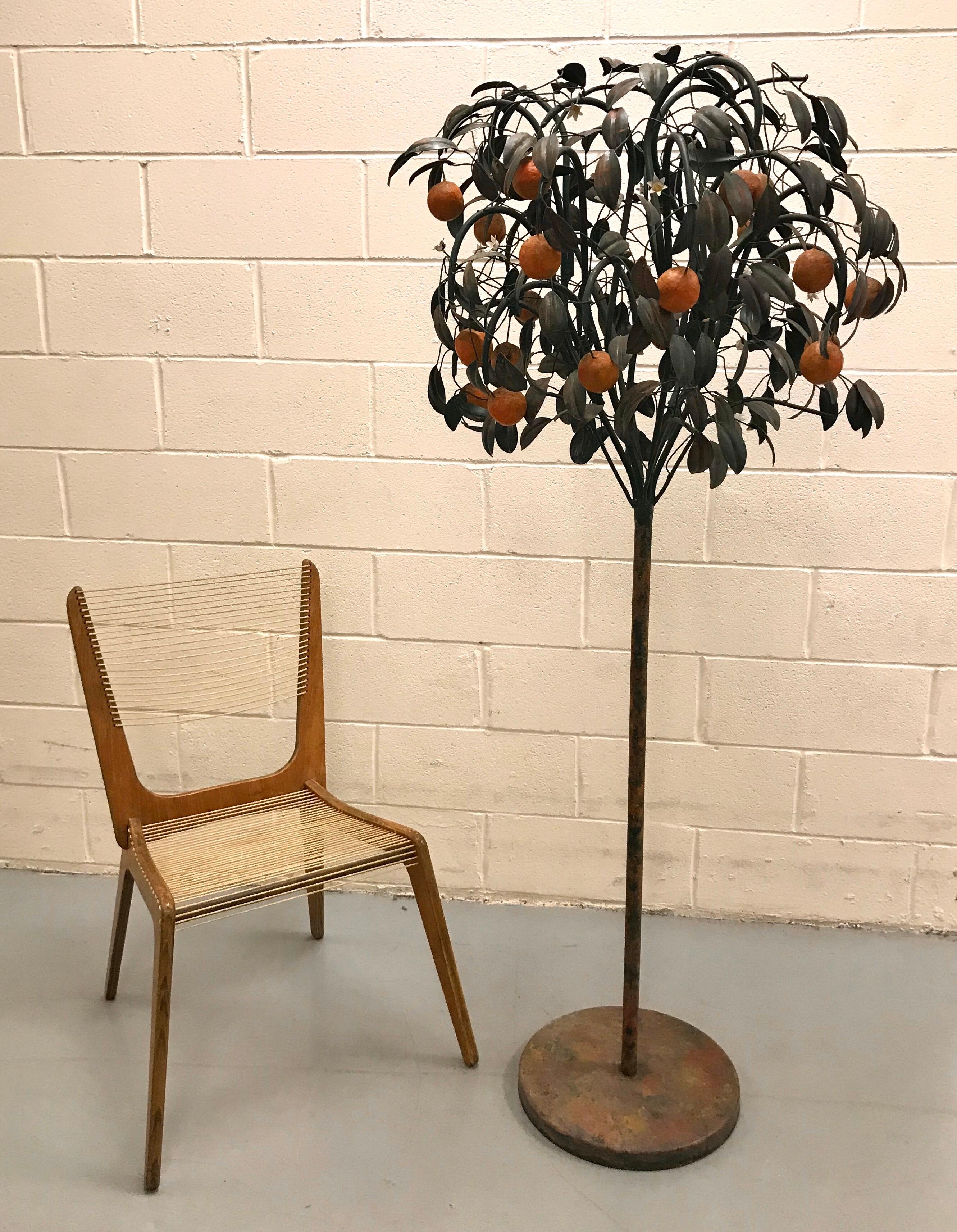 Italian Tole Metal Orange Tree For Sale 13