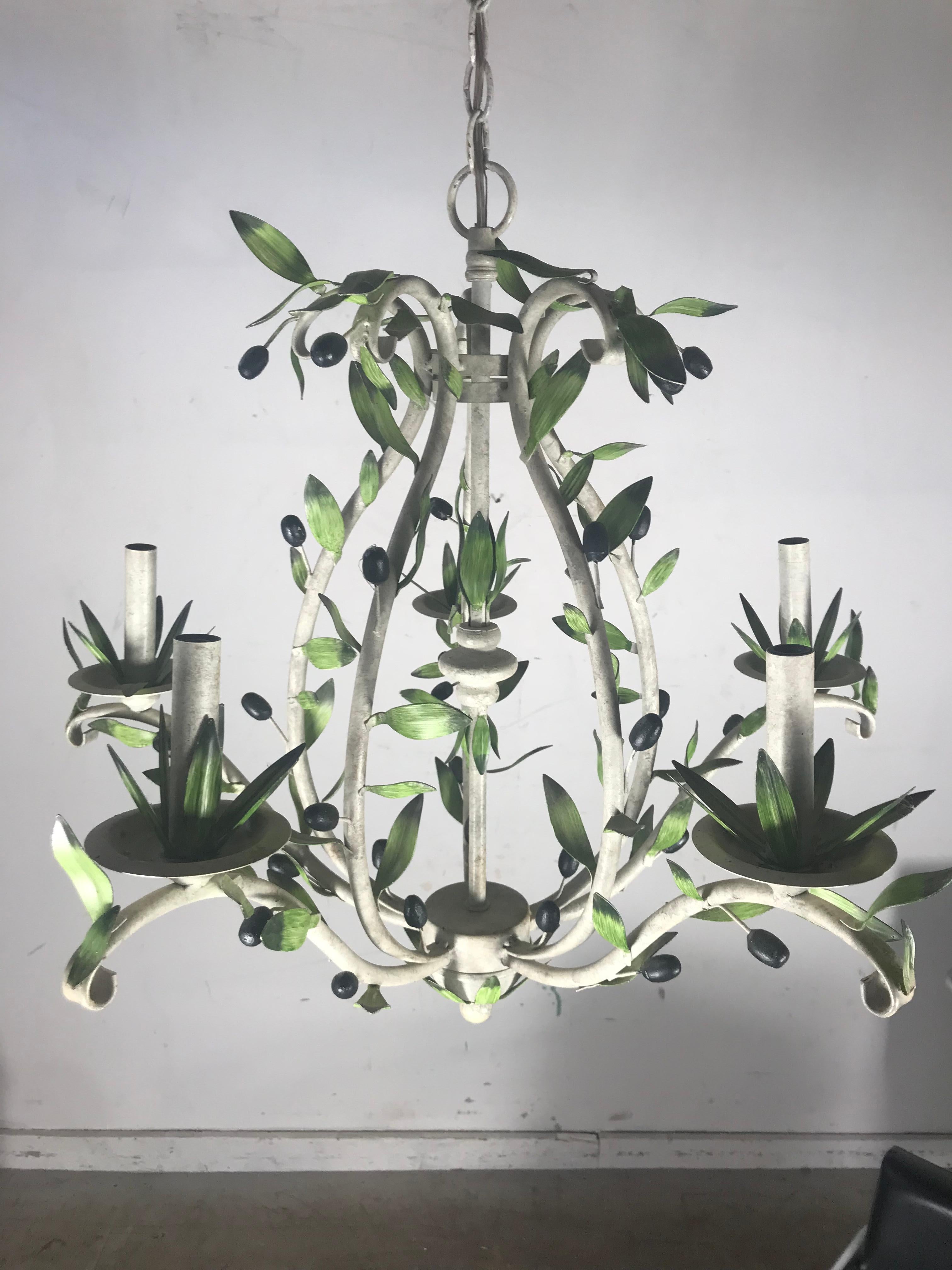olive branch chandelier