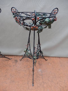 Italian Tole Pair of Planters or Tables