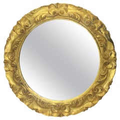 Italian Tole Toleware Chic Giltwood Mirror, circa 1960s