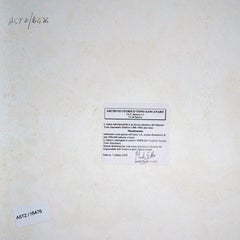 Italian Tono Femile Nude Portrait Painting in Grease Wax on Lithographed Paper