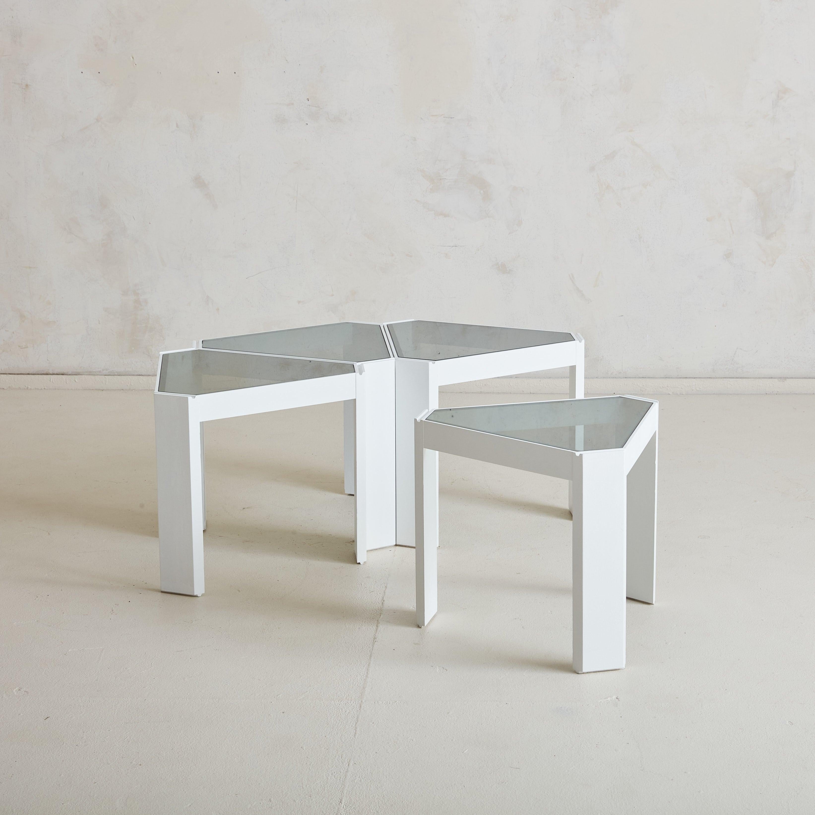 Modern Italian 'Tony' Triangular Side Table by Porada Arredi, 1970s For Sale