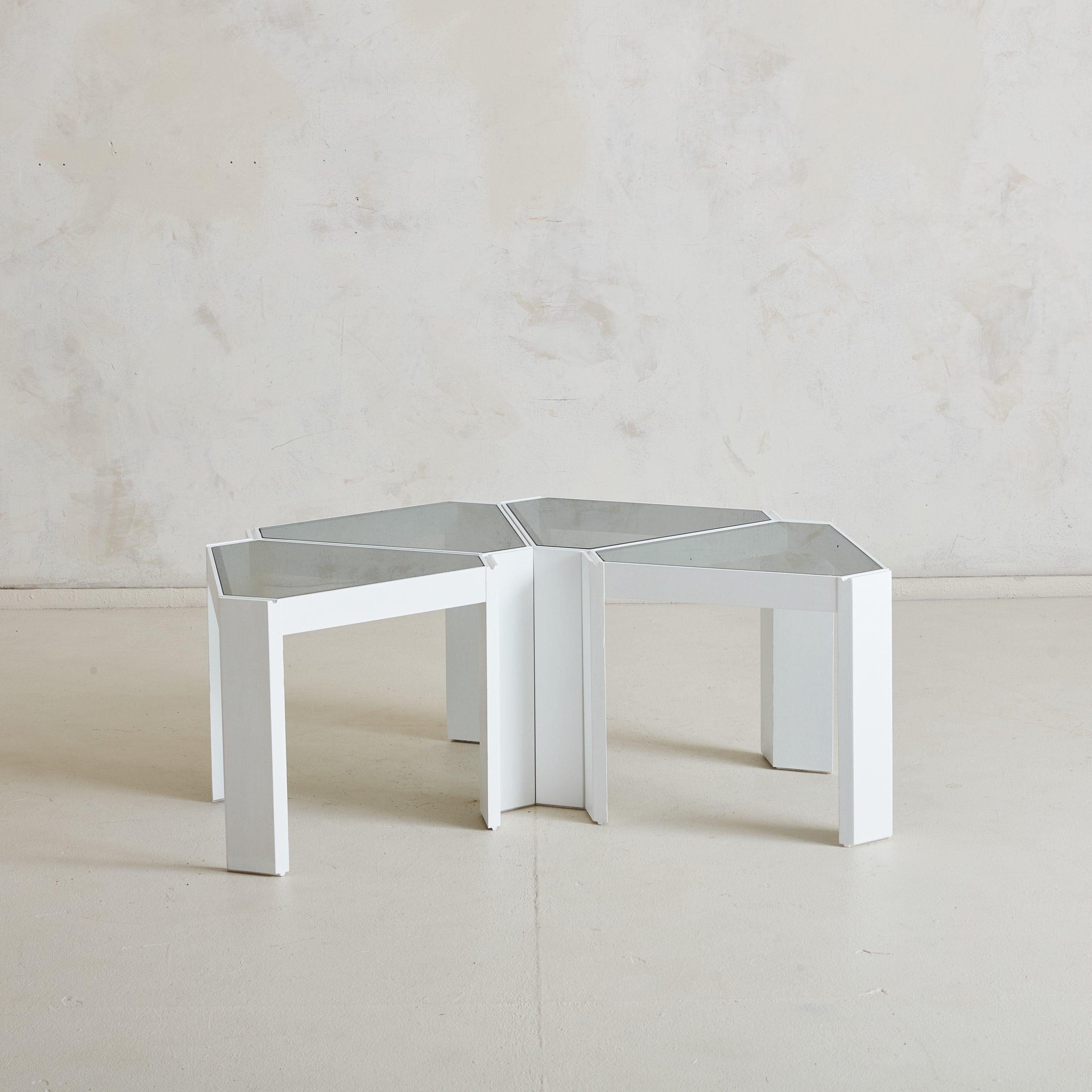 Italian 'Tony' Triangular Side Table by Porada Arredi, 1970s In Excellent Condition For Sale In Chicago, IL