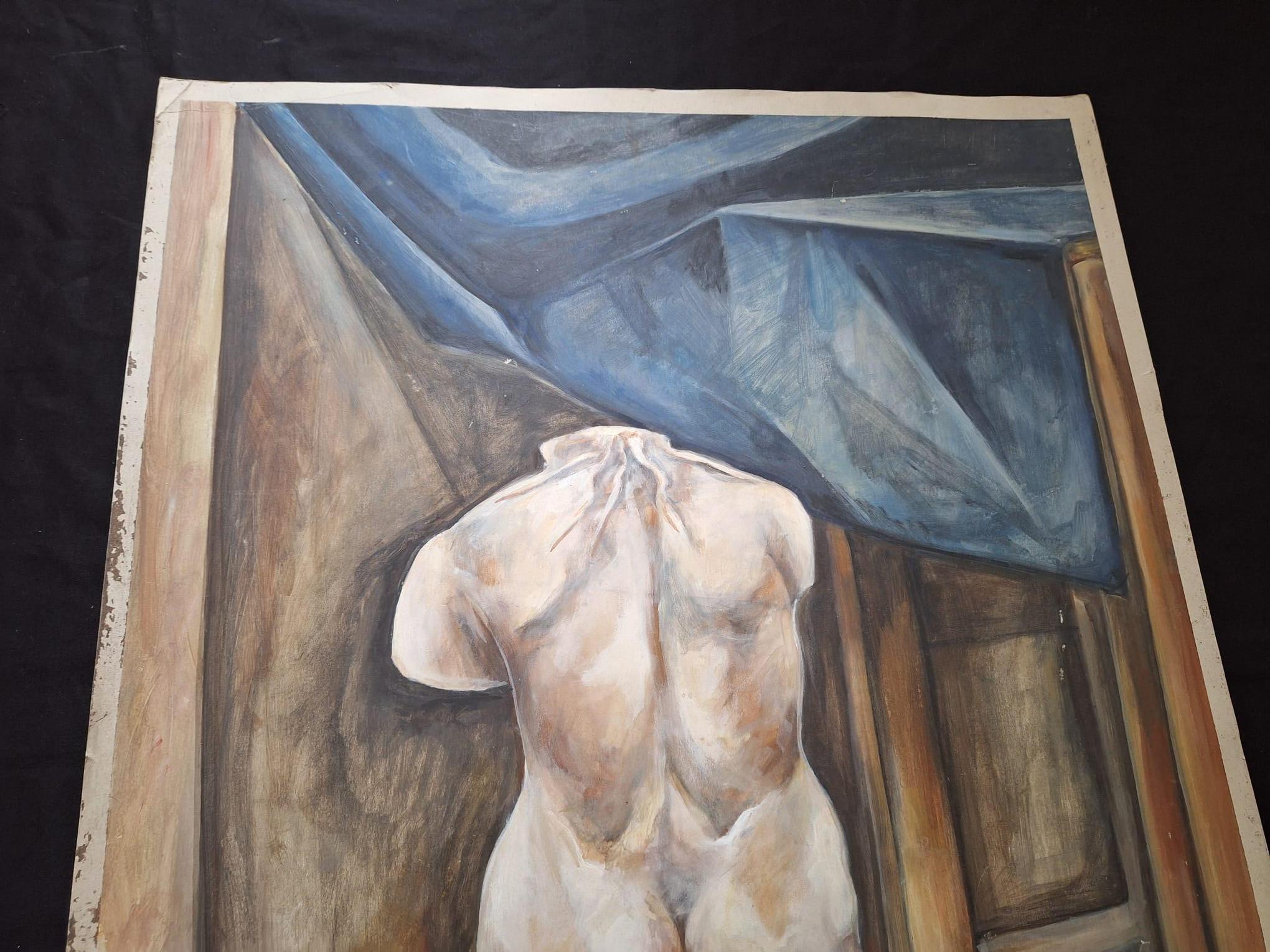 Mid-Century moderno Pittura del torso italiano in vendita