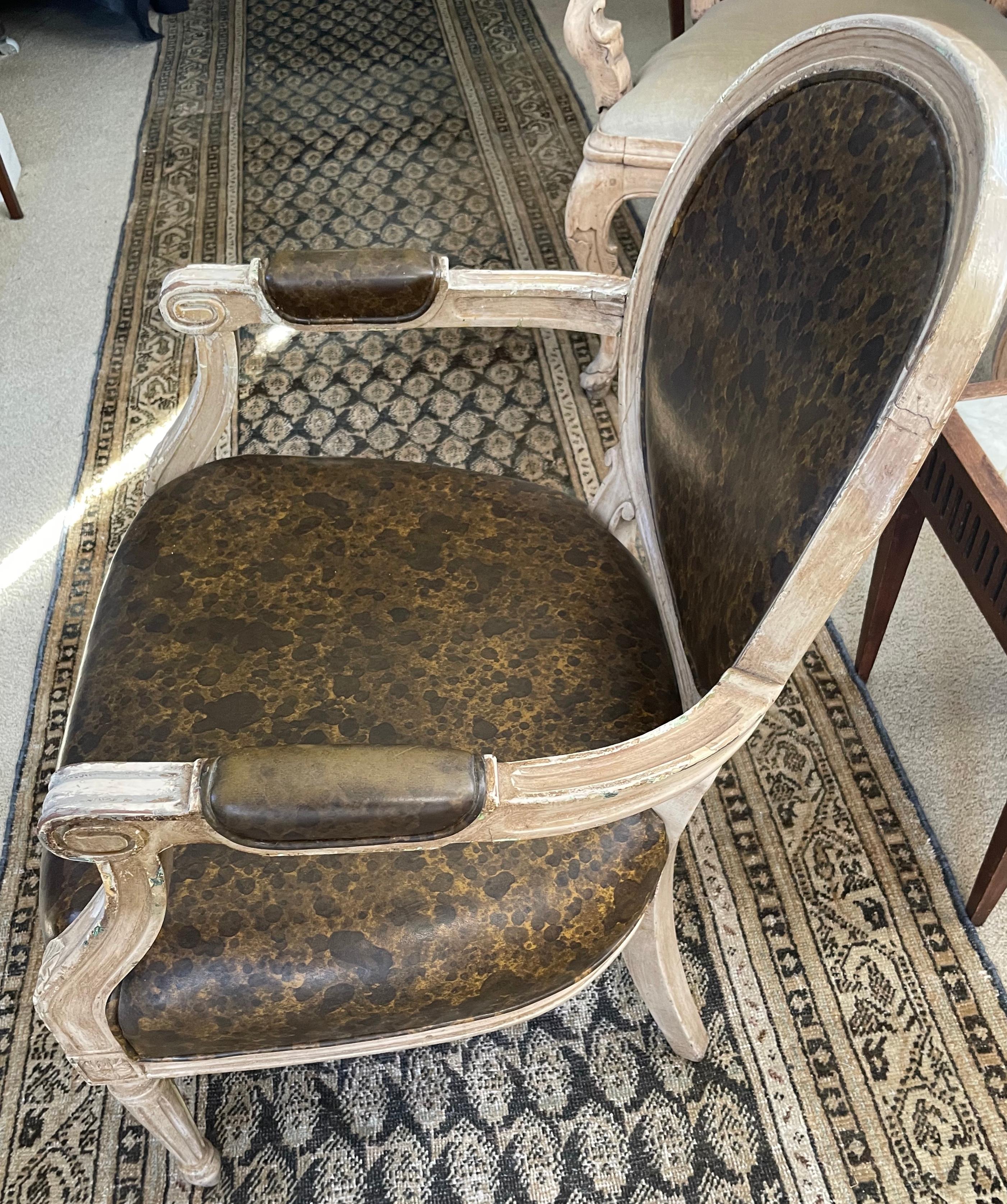 20th Century Italian Tortoise Chair For Sale