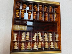 Italian Tortoiseshell Lucite Chess Set