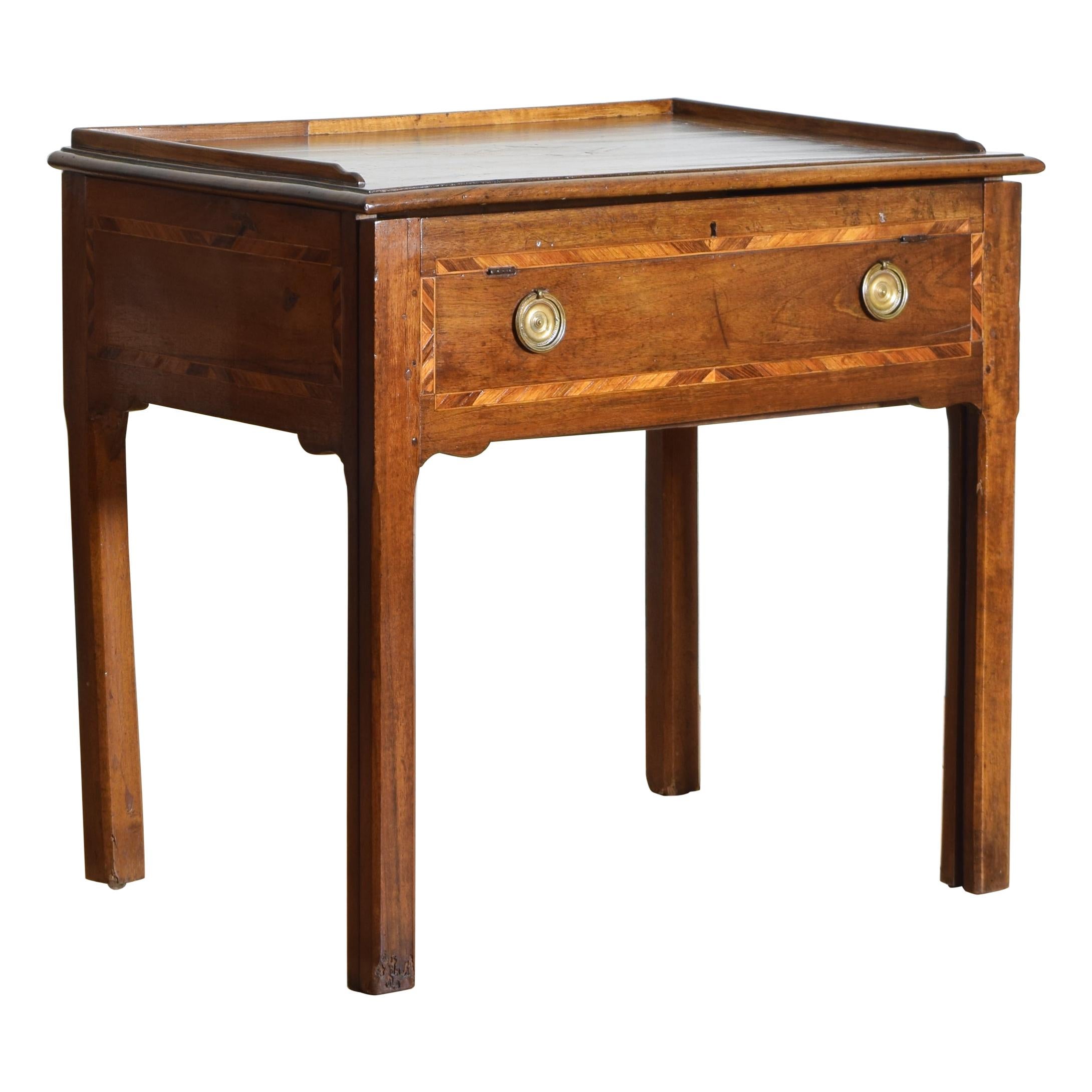 Italian, Toscana, Walnut and Inlaid Metamporhic Writing Table/Desk, circa 1800