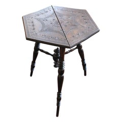 Antique Italian Tramp Art, Game Table