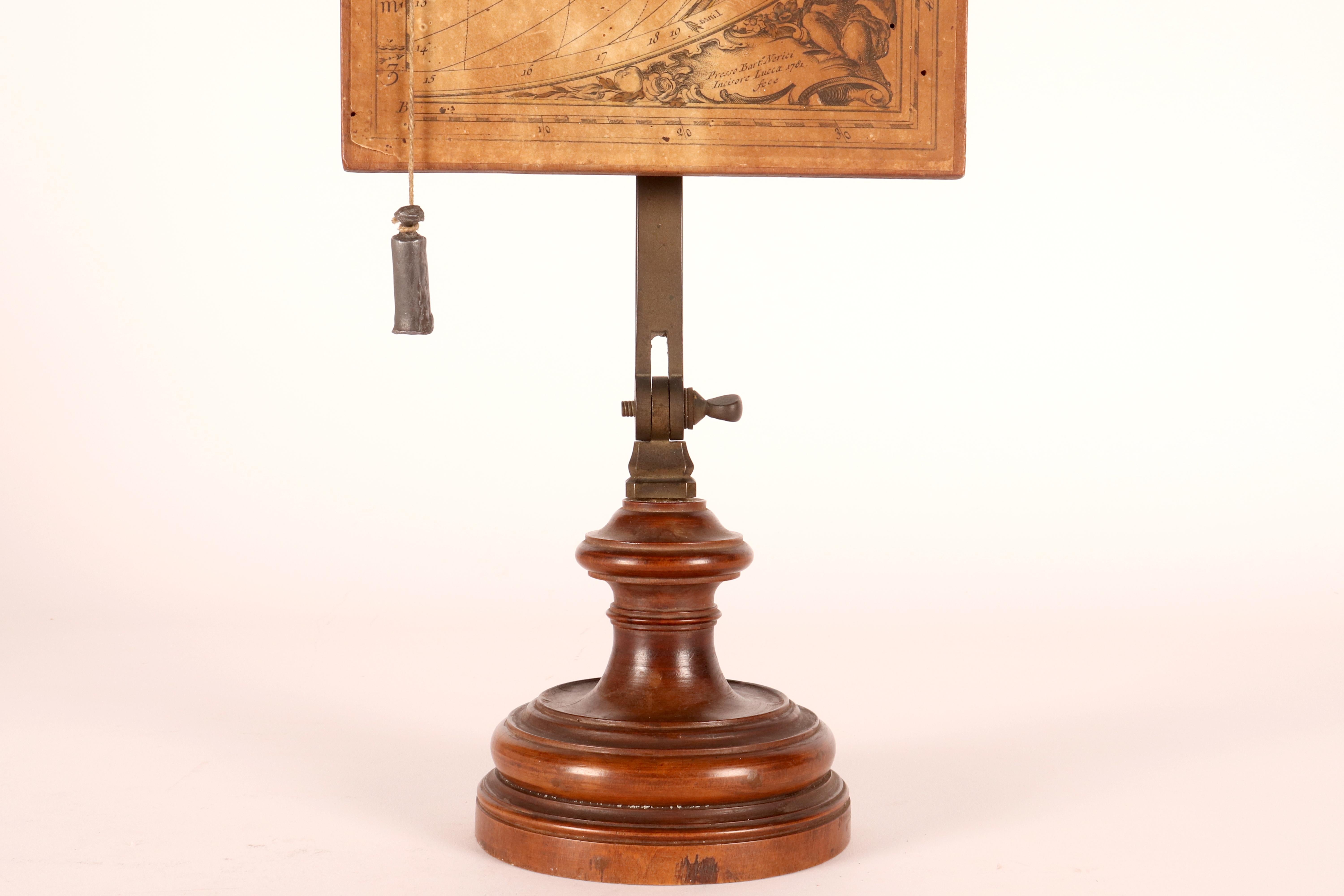 Papier de cadran italien-transalpinien sur carton de bois. Giusti, Nerici, Italie 1781 en vente 6