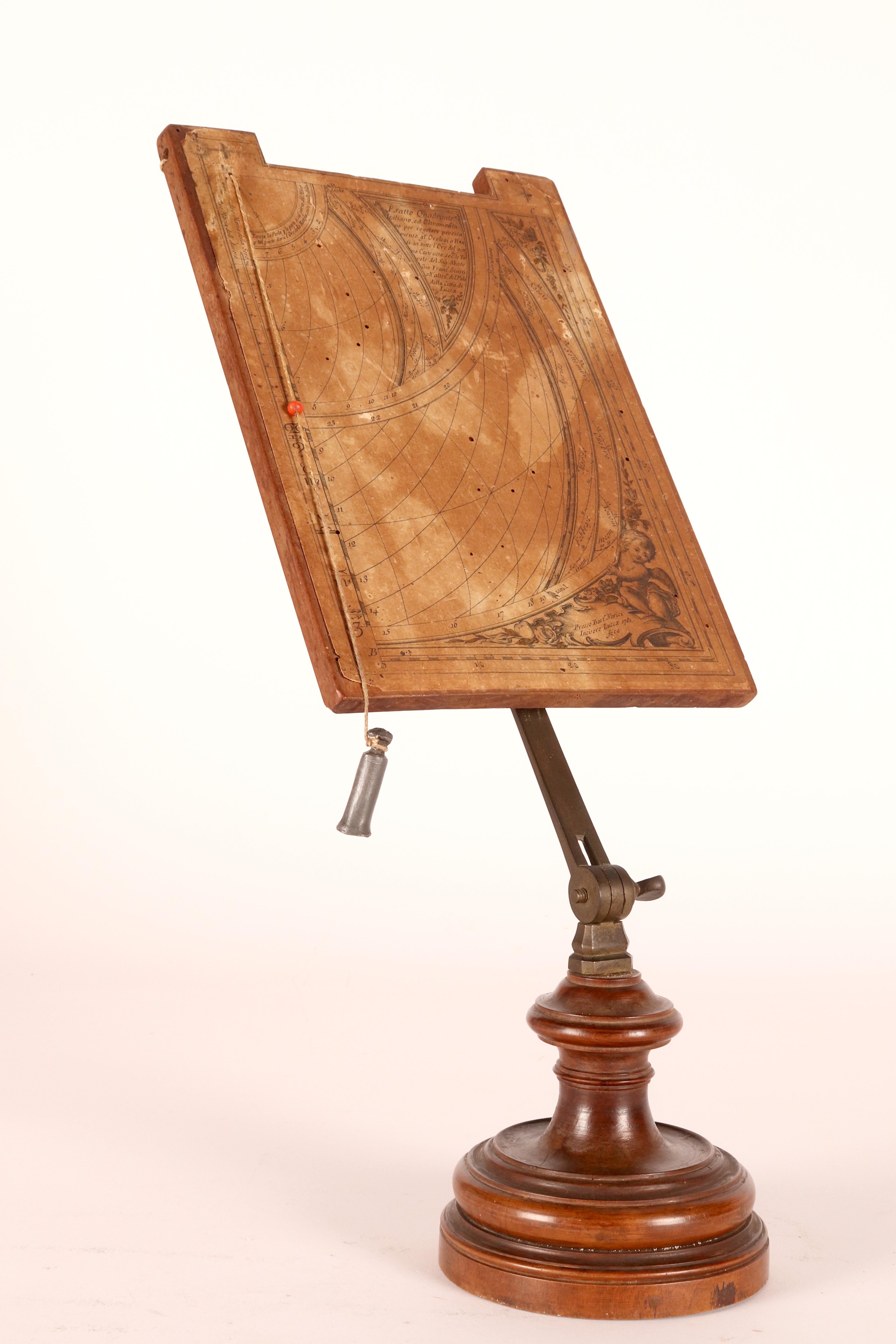 Papier de cadran italien-transalpinien sur carton de bois. Giusti, Nerici, Italie 1781 en vente 10