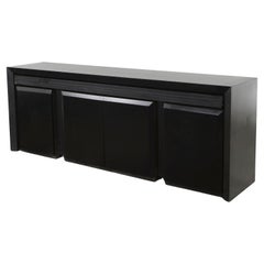 Italian Transformable Sideboard with Extending Console Table, 1970s Italian Transformable Sideboard with Extending Console Table, 1970s