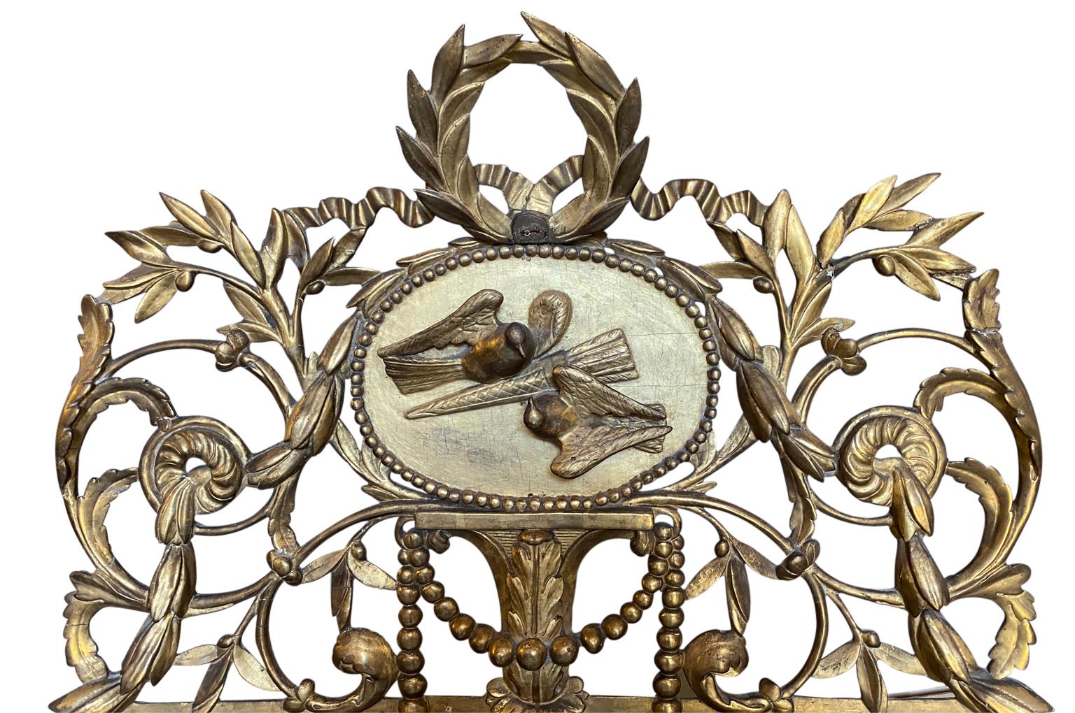 Italienischer Spiegel aus der Louis-XVI- bis Empire-Periode (18. Jahrhundert) im Angebot