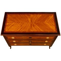 Italian Transitional Period Mahogany, Tulipwood, Cherrywood And Ormolu Commode