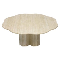 Italian Travertine Coffee Table, 1970s