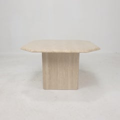 Italian Travertine Coffee Table, 1980's