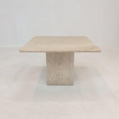 Italian Travertine Coffee Table, 1980's