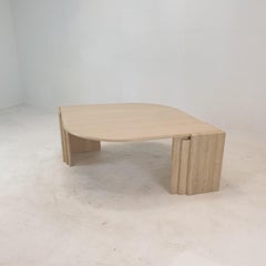 Italian Travertine Coffee Table, 1980's