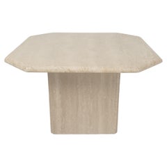 Vintage Italian Travertine Coffee Table, 1980's