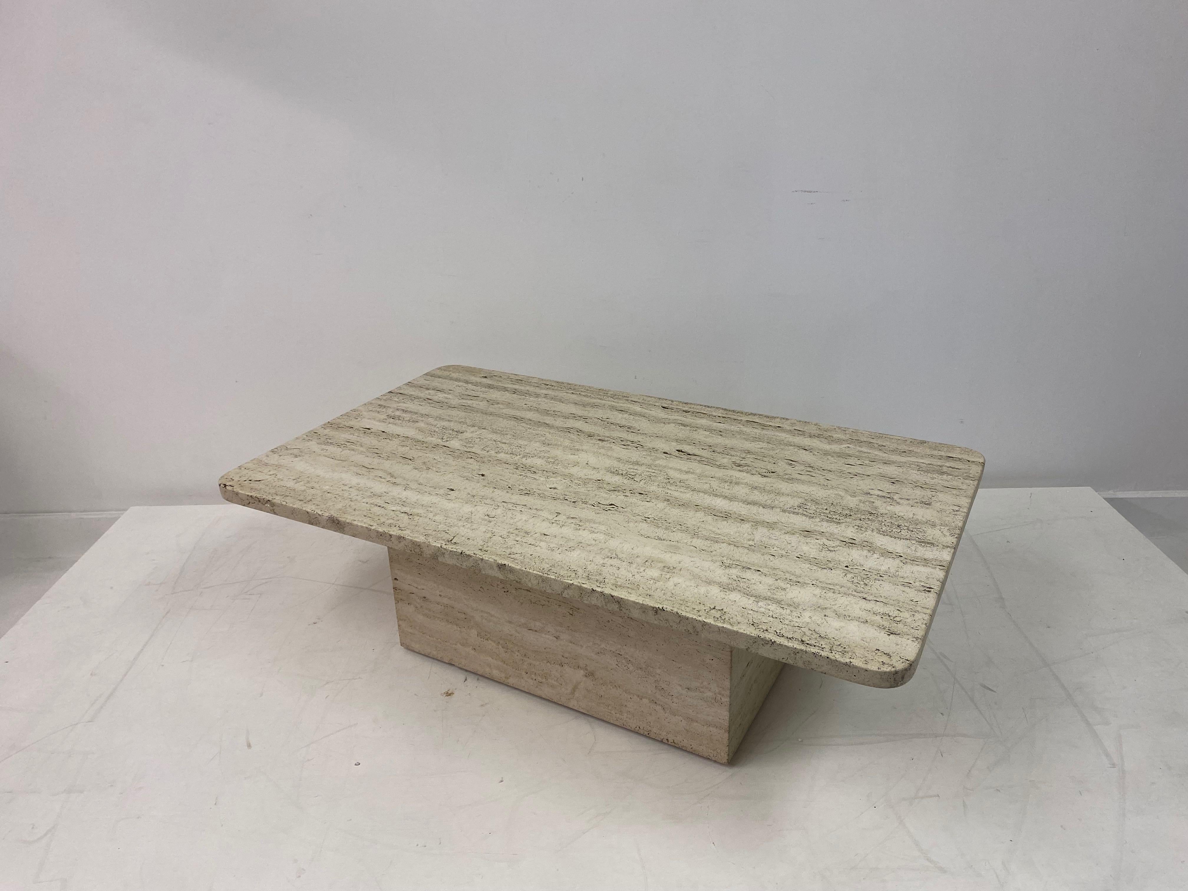 Italian Travertine Coffee Table 9