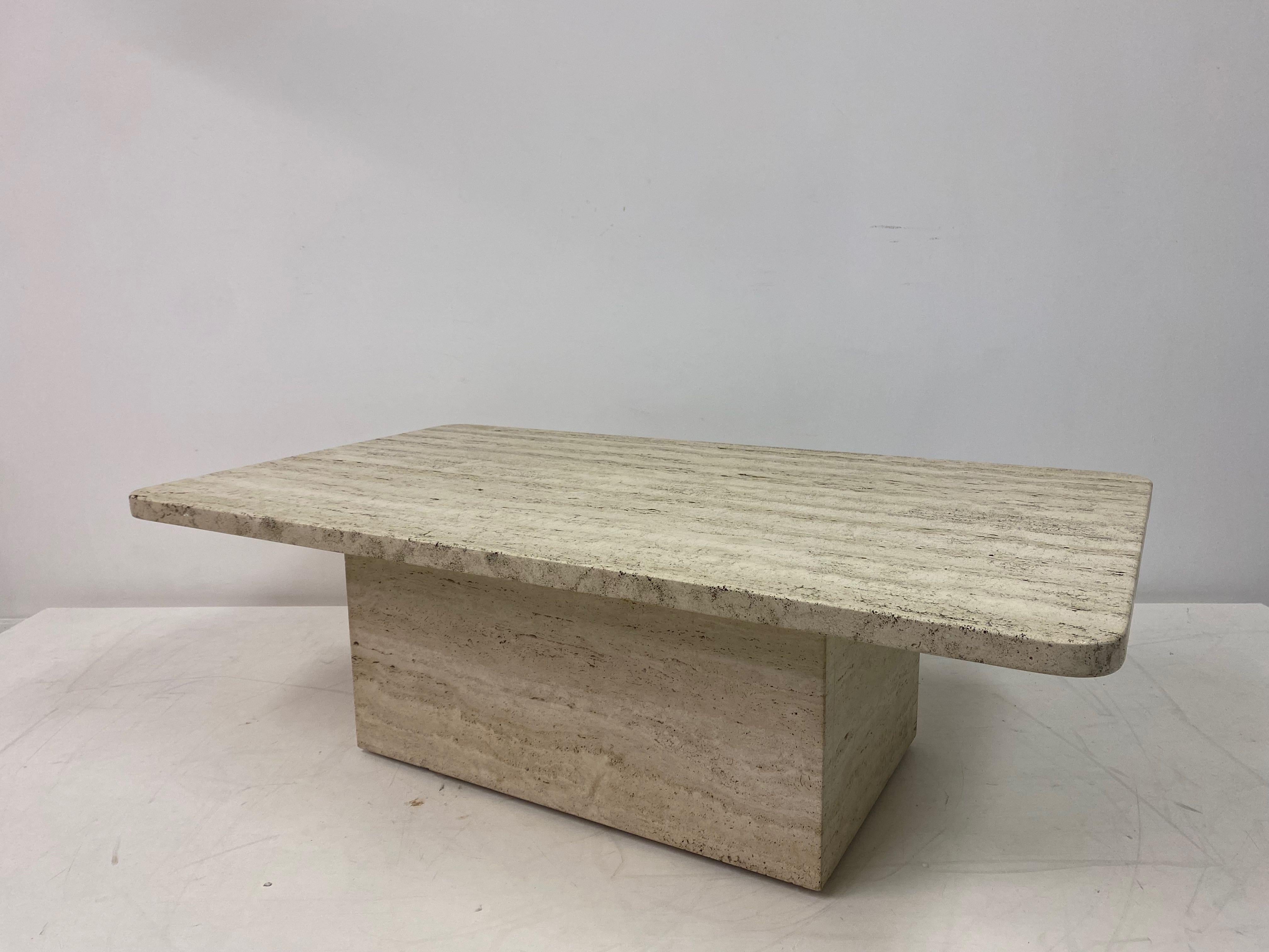 Italian Travertine Coffee Table 10