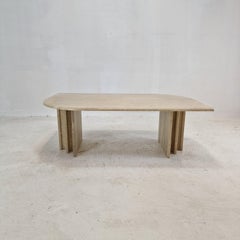 Italian Travertine Coffee Table