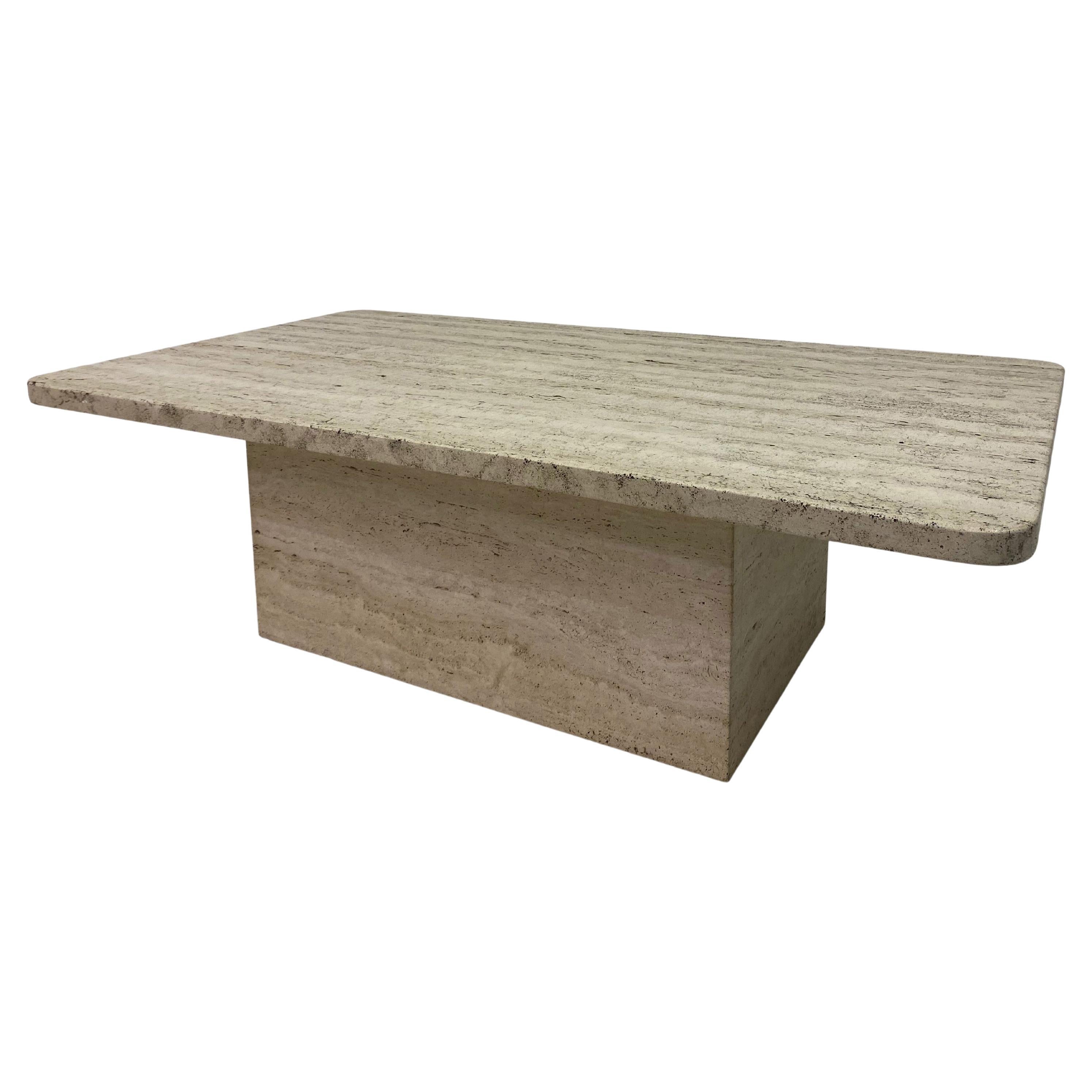 Italian Travertine Coffee Table