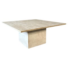 Mesa de centro de travertino italiano