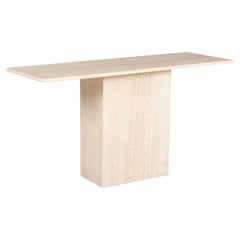 Tavolo consolle in travertino italiano in Tuscany Beige