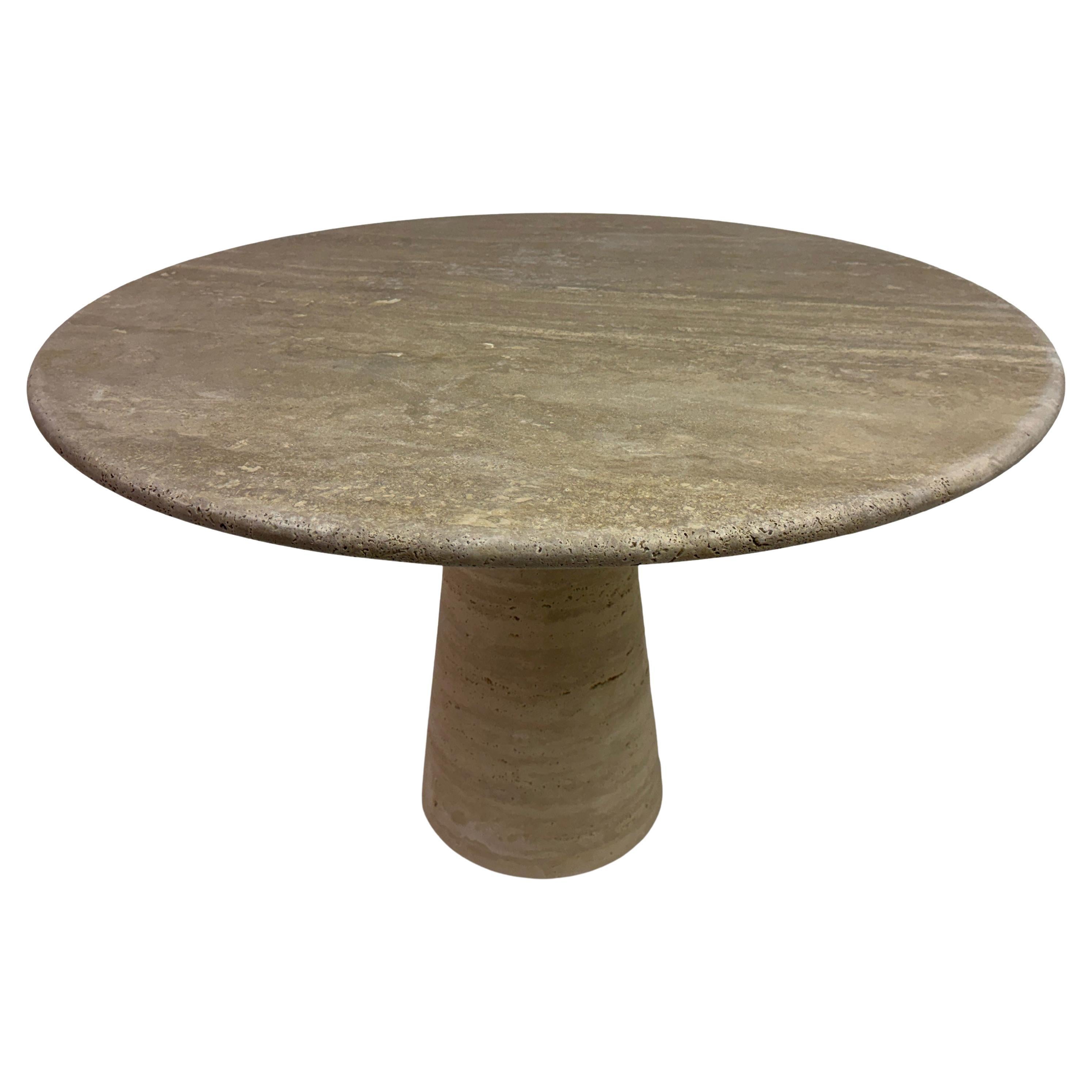 Italian Travertine Dining or Centre Table
